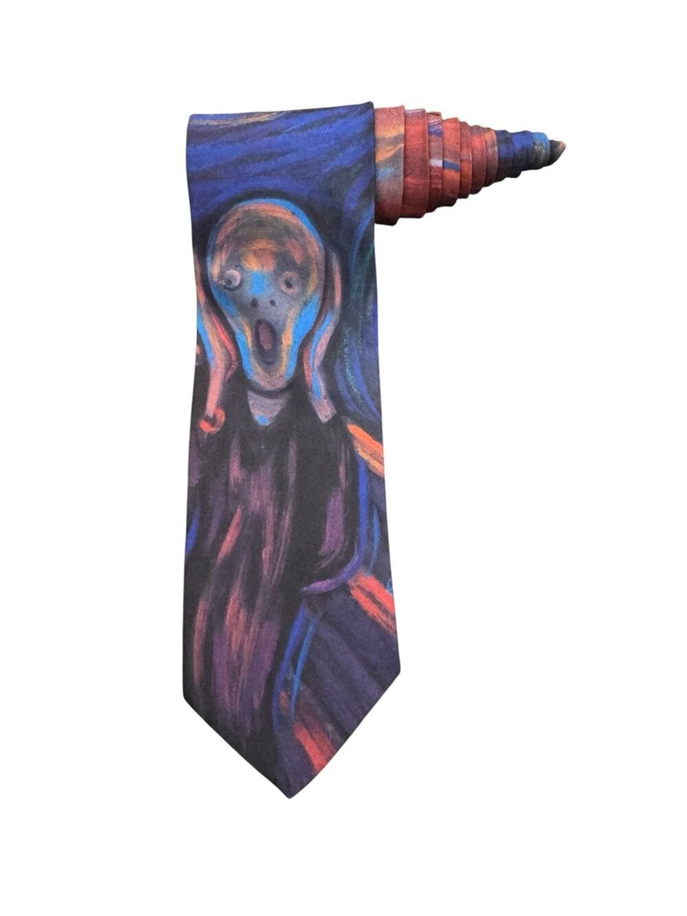 Ralph Marlin Edvard Munch The Scream Vintage Novelty Necktie Polyester